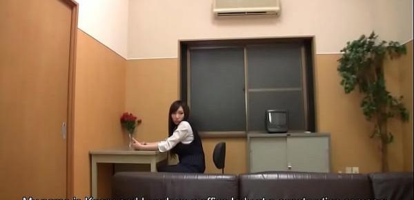  Lonely secretary is amusing herself and moaning during an orgasm